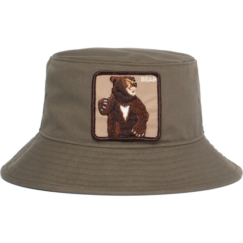 Goorin Bros Fighting Bear Green Bucket Hat Caphunters It