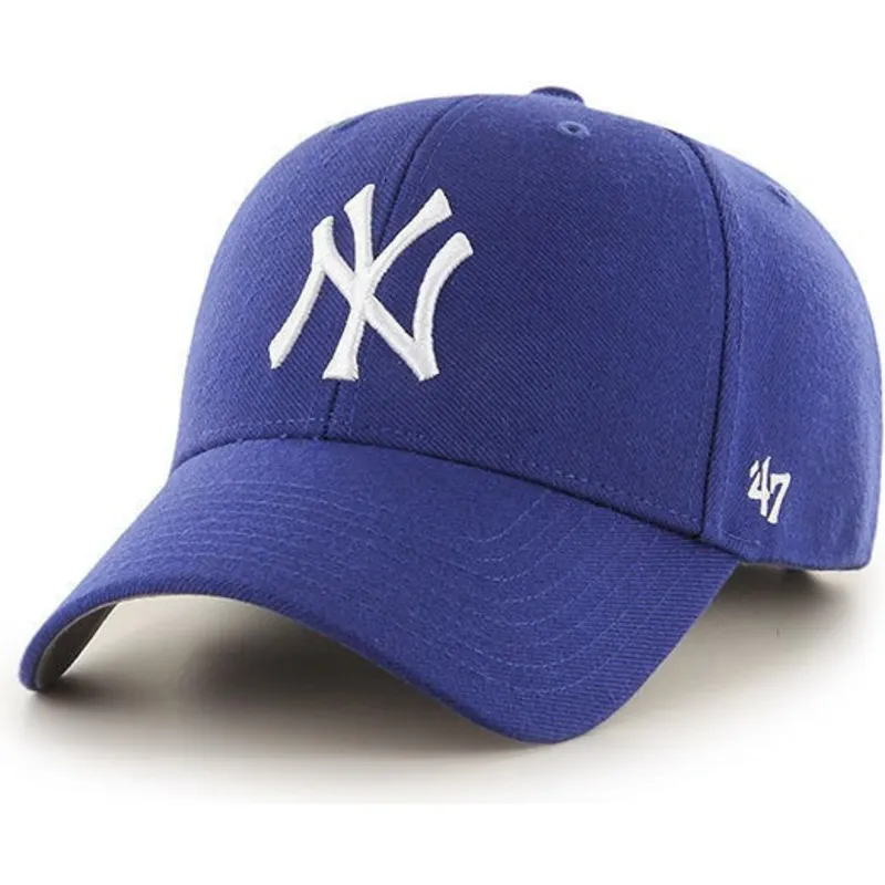 cappelli-curva-blu-cinghia-regolabile-per-bambino-dei-new-york-yankees-mlb-di-47-brand cappelli-curva-blu-cinghia-regolabile-per-bambino-dei-new-york-yankees-mlb-di-47-brand