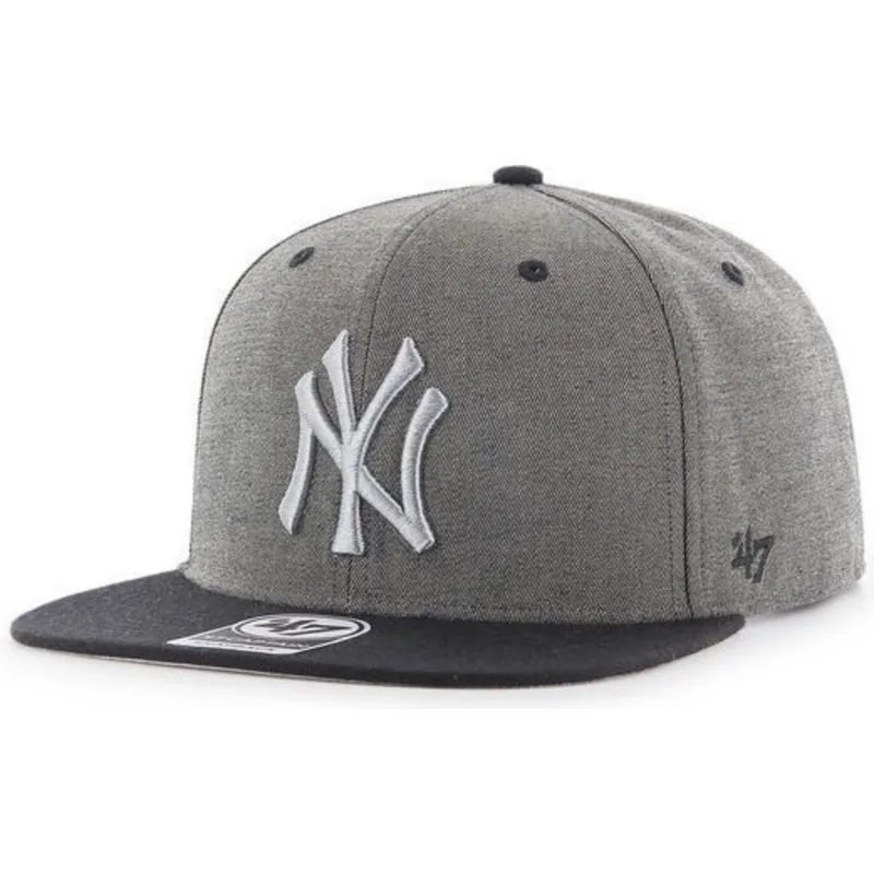 cappelli-piatta-grigio-snapback-jaspeado-dei-new-york-yankees-mlb-di-47-brand cappelli-piatta-grigio-snapback-jaspeado-dei-new-york-yankees-mlb-di-47-brand