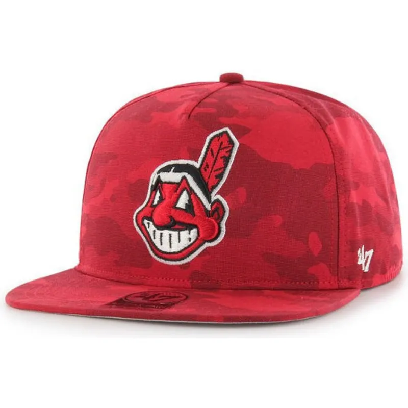 cappelli-piatta-mimetizzazione-snapback-dei-cleveland-indians-mlb-di-47-brand