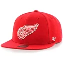 cappelli-piatta-rosso-snapback-dei-detroit-red-wings-nhl-di-47-brand