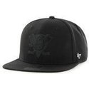 cappellino-visiera-piatta-nero-snapback-con-logo-nero-di-anaheim-ducks-nhl-captain-di-47-brand