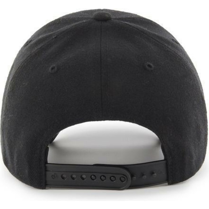 cappellino-visiera-curva-nero-logo-in-bianco-e-nero-snapback-di-chicago-white-sox-mlb-mvp-di-47-brand