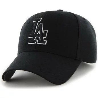 Cappellino visiera curva nero logo in bianco e nero snapback di Los Angeles Dodgers MLB MVP di 47 Brand