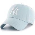 cappellino-visiera-curva-blu-chiaro-di-new-york-yankees-mlb-clean-up-di-47-brand