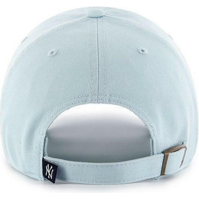cappellino-visiera-curva-blu-chiaro-di-new-york-yankees-mlb-clean-up-di-47-brand