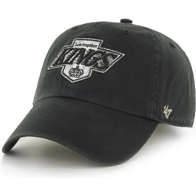 cappelli-curva-nero-cinghia-regolabile-antiguo-dei-los-angeles-kings-nhl-di-47-brand