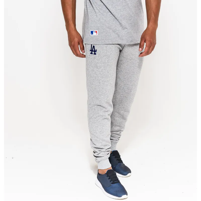 pantaloni-pantalone-lungo-grigio-track-pant-dei-los-angeles-dodgers-mlb-di-new-era