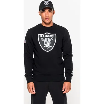 felpa-nera-crew-neck-dei-las-vegas-raiders-nfl-di-new-era