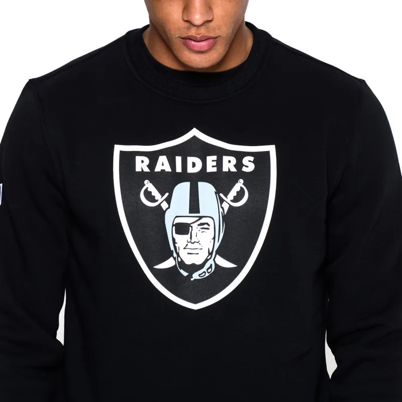 felpa-nera-crew-neck-dei-las-vegas-raiders-nfl-di-new-era