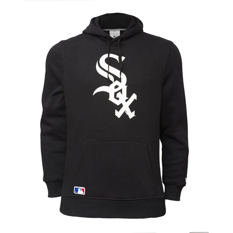 felpe-con-cappuccio-nero-pullover-hoodie-dei-chicago-white-sox-mlb-di-new-era