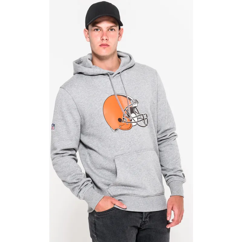 felpe-con-cappuccio-grigio-pullover-hoodie-dei-cleveland-browns-nfl-di-new-era felpe-con-cappuccio-grigio-pullover-hoodie-dei-cleveland-browns-nfl-di-new-era