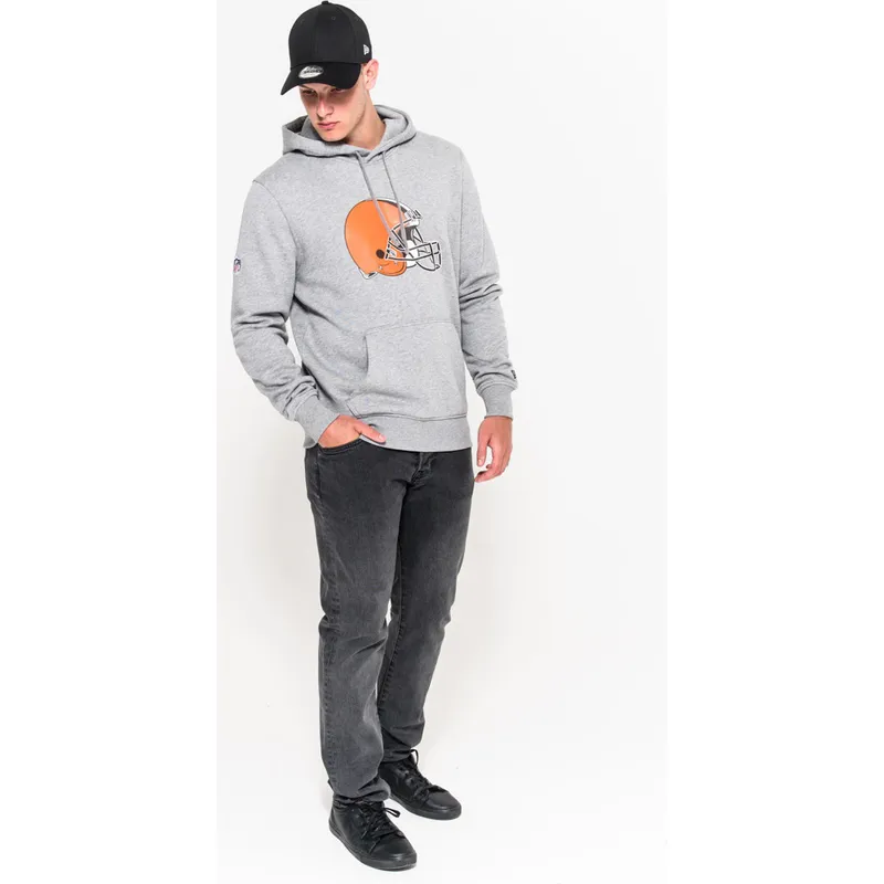 felpe-con-cappuccio-grigio-pullover-hoodie-dei-cleveland-browns-nfl-di-new-era felpe-con-cappuccio-grigio-pullover-hoodie-dei-cleveland-browns-nfl-di-new-era