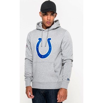 Felpa con cappuccio grigia Pullover Hoodie di Indianapolis Colts NFL di New Era