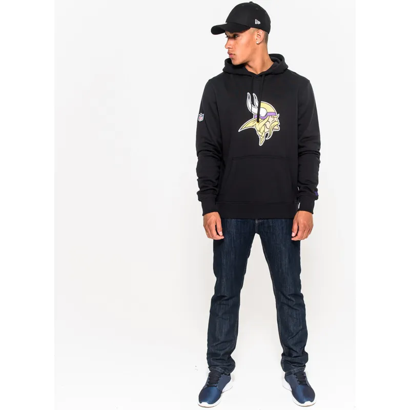 felpe-con-cappuccio-nero-pullover-hoodie-dei-minnesota-vikings-nfl-di-new-era