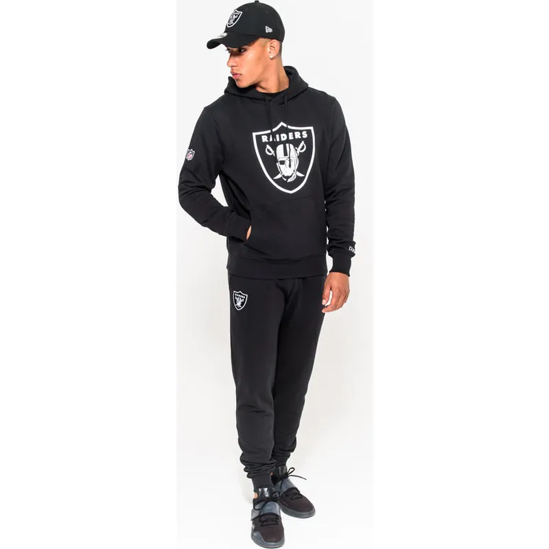 felpe-con-cappuccio-nero-pullover-hoodie-dei-las-vegas-raiders-nfl-di-new-era