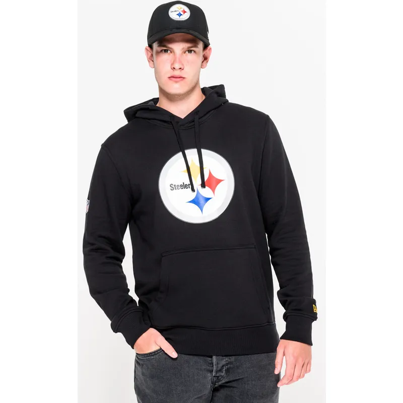 felpe-con-cappuccio-nero-pullover-hoodie-dei-pittsburgh-steelers-nfl-di-new-era