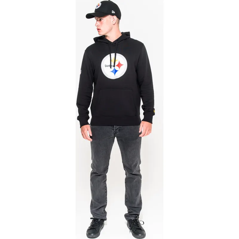 felpe-con-cappuccio-nero-pullover-hoodie-dei-pittsburgh-steelers-nfl-di-new-era