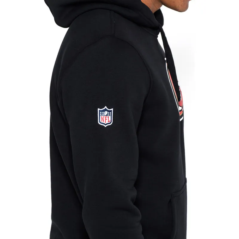 felpe-con-cappuccio-nero-pullover-hoodie-dei-san-francisco-49ers-nfl-di-new-era