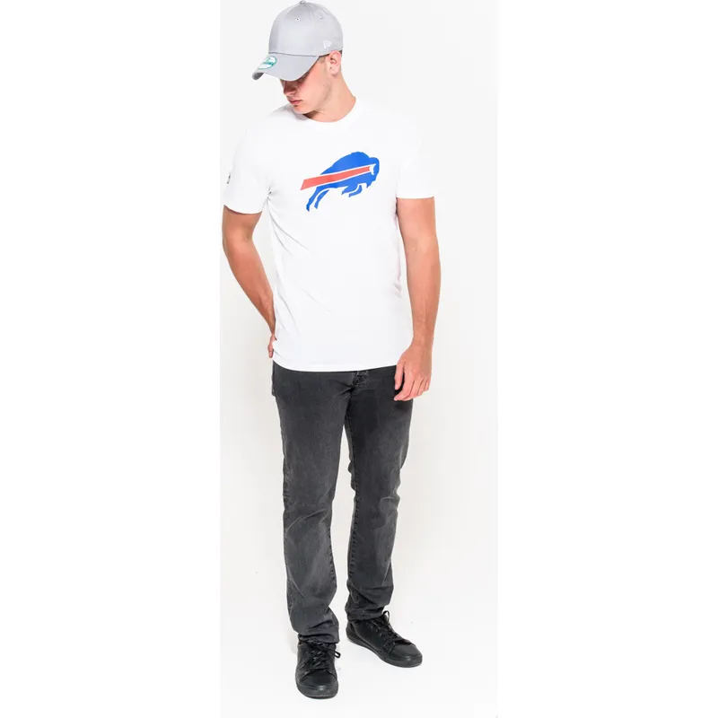 magliette-manica-corta-bianco-de-dei-buffalo-bills-nfl-di-new-era