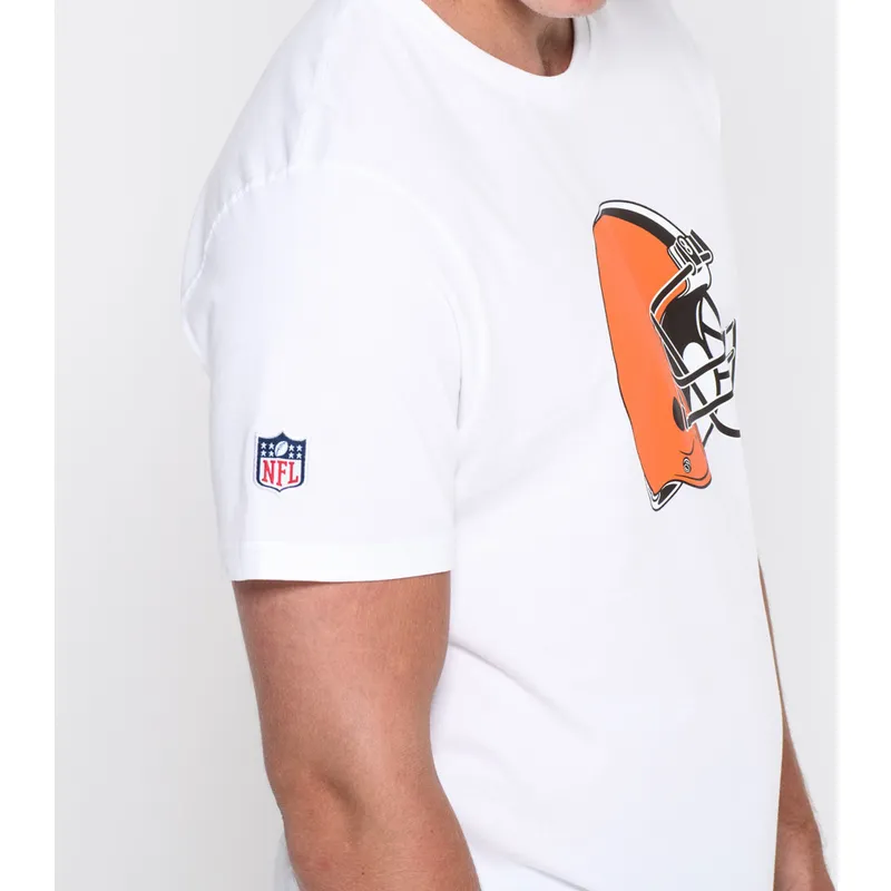 magliette-manica-corta-bianco-de-dei-cleveland-browns-nfl-di-new-era magliette-manica-corta-bianco-de-dei-cleveland-browns-nfl-di-new-era