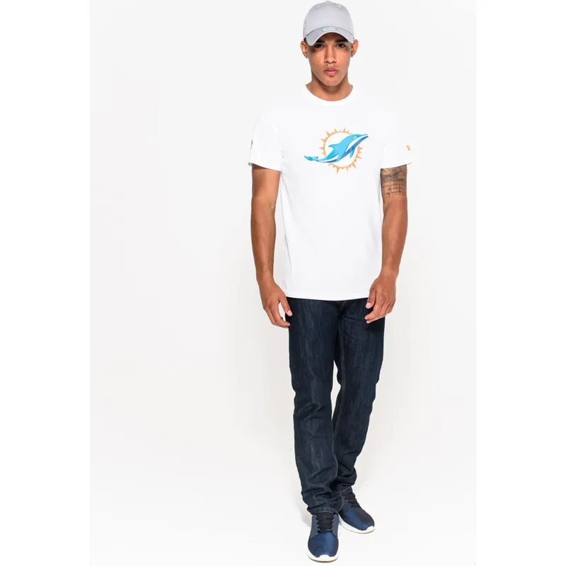 magliette-manica-corta-bianco-de-dei-miami-dolphins-nfl-di-new-era