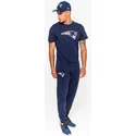 magliette-manica-corta-blu-de-dei-new-england-patriots-nfl-di-new-era