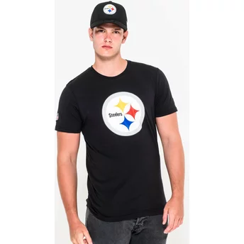 Maglietta maniche corte nera di Pittsburgh Steelers NFL di New Era
