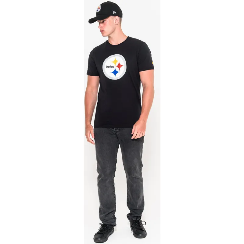 magliette-manica-corta-nero-de-dei-pittsburgh-steelers-nfl-di-new-era