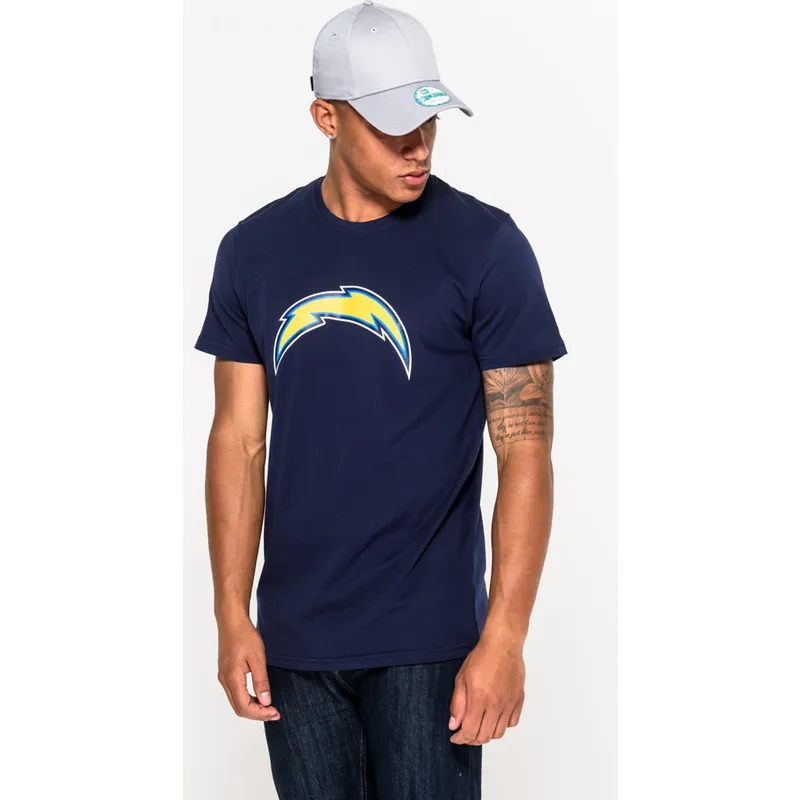 magliette-manica-corta-blu-de-dei-los-angeles-chargers-nfl-di-new-era
