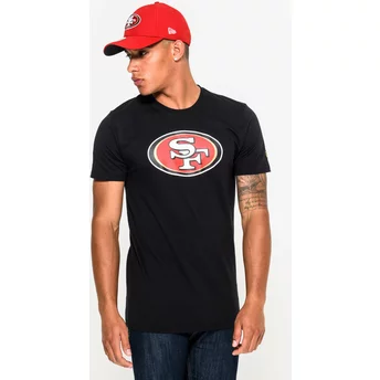 Maglietta maniche corte nera di San Francisco 49ers NFL di New Era
