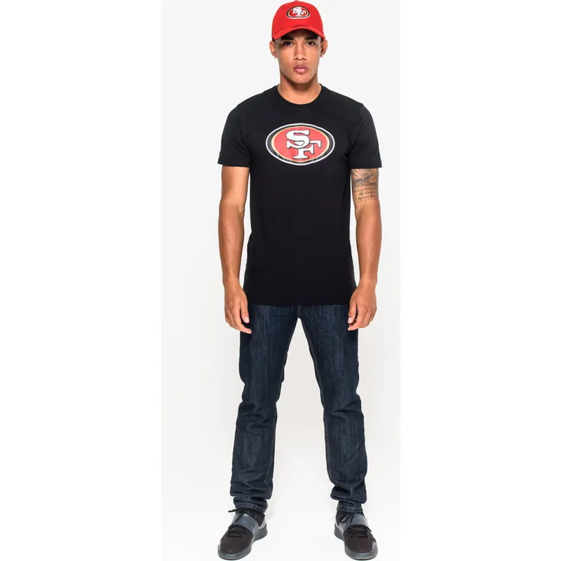 magliette-manica-corta-nero-de-dei-san-francisco-49ers-nfl-di-new-era