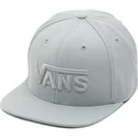 cappellino-visiera-piatta-grigio-snapback-con-logo-lettere-drop-v-di-vans