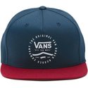 cappellino-visiera-piatta-blu-marino-snapback-con-visiera-rossa-side-stripe-di-vans