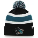 cappelli-pompon-nero-dei-san-jose-sharks-nhl-di-47-brand