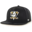 cappellino-snapback-nero-piatto-anaheim-ducks-nhl-no-shot-captain-di-47-brand