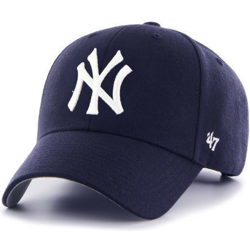 cappellino-visiera-curva-blu-marino-chiaro-di-new-york-yankees-mlb-mvp-di-47-brand