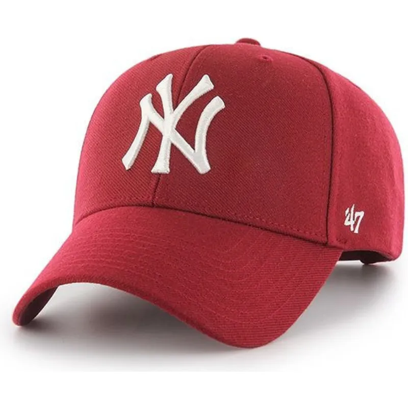 cappelli-curva-rosso-snapback-dei-new-york-yankees-mlb-di-47-brand cappelli-curva-rosso-snapback-dei-new-york-yankees-mlb-di-47-brand