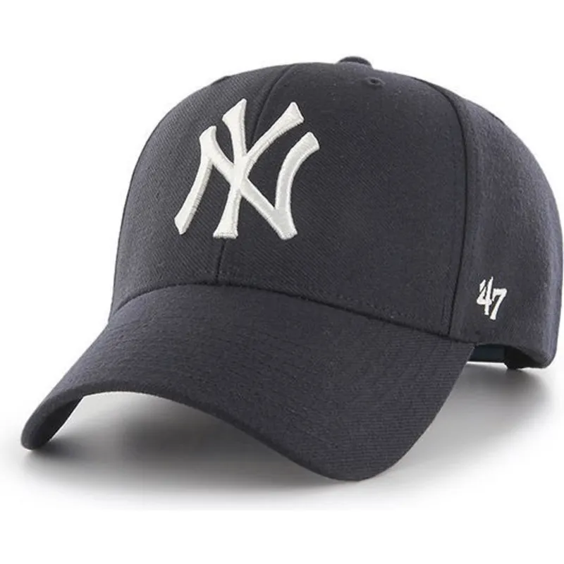 cappellino-curvo-blu-marino-snapback-dei-new-york-yankees-mlb-mvp-di-47-brand