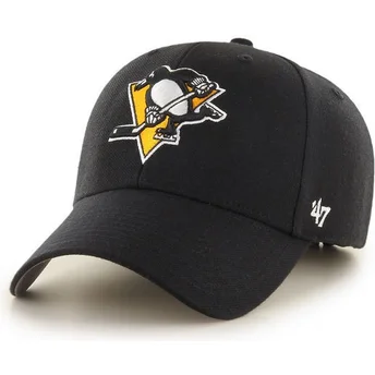 Cappellino curvo nero dei Pittsburgh Penguins NHL MVP di 47 Brand