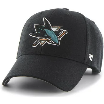 Cappellino visiera curva nero di San Jose Sharks NHL MVP di 47 Brand