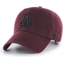cappelli-curva-rosso-cinghia-regolabile-granate-negro-dei-los-angeles-dodgers-mlb-di-47-brand