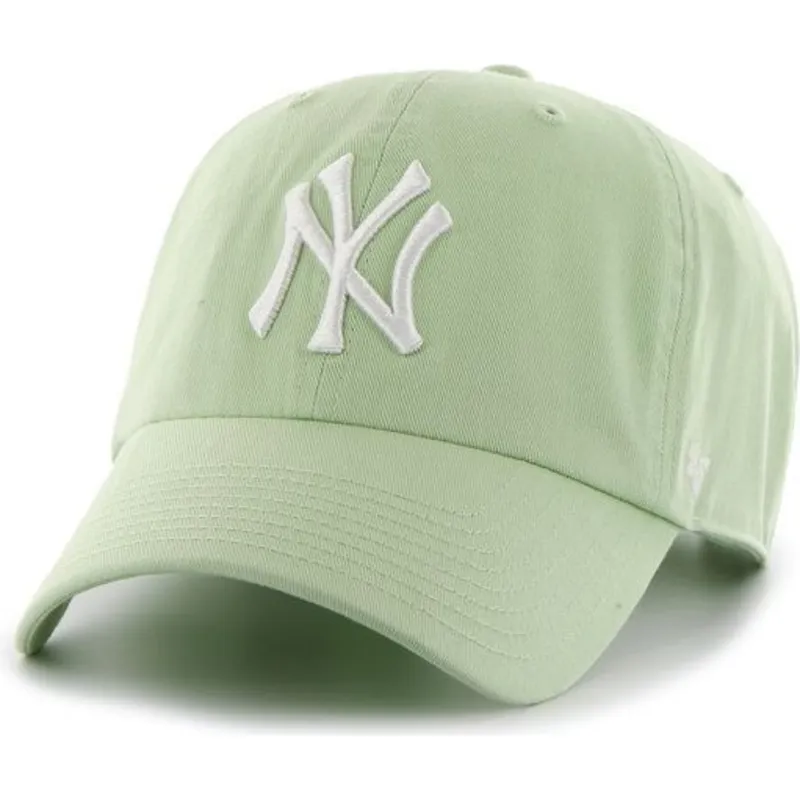 cappelli-curva-verde-cinghia-regolabile-claro-dei-new-york-yankees-mlb-di-47-brand cappelli-curva-verde-cinghia-regolabile-claro-dei-new-york-yankees-mlb-di-47-brand