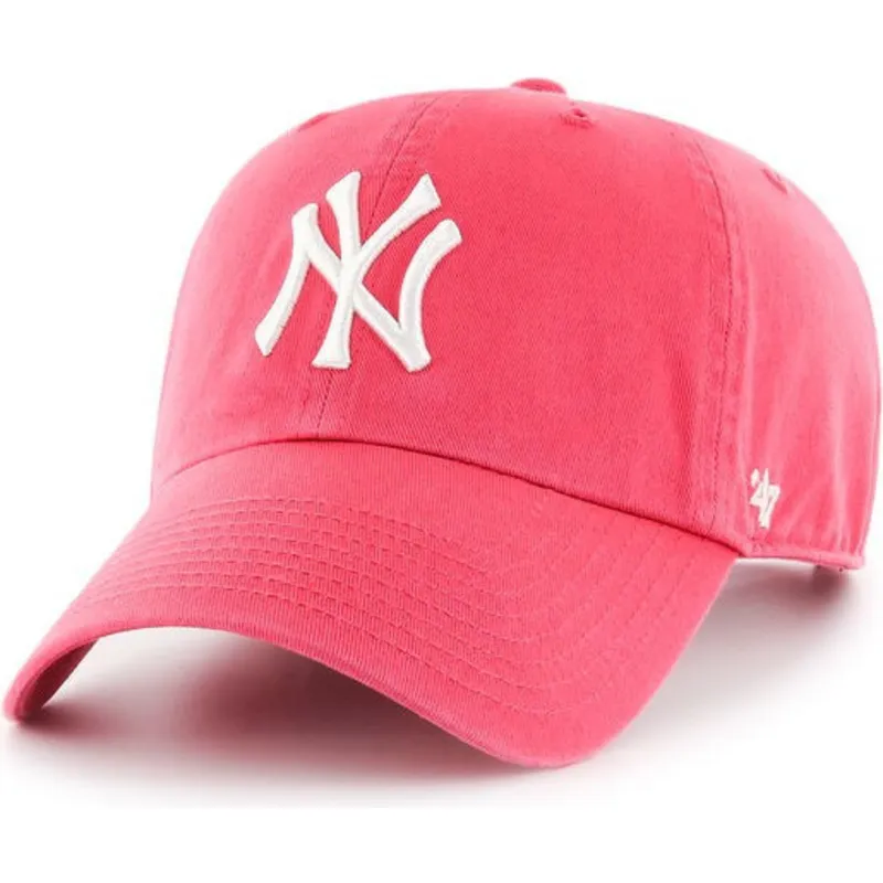 cappellino-curva-rosa-bubble-gum-dei-new-york-yankees-mlb-clean-up-di-47-brand