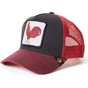 gorra-trucker-rossa-e-nera-gallo-barnyard-king-di-goorin-bros