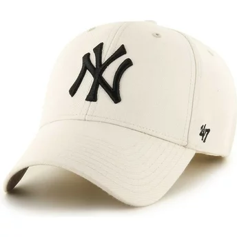 Cappellino visiera curva crema di New York Yankees MLB MVP di 47 Brand