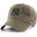 cappellino-curvo-mimetico-con-logo-nero-dei-new-york-yankees-mlb-regiment-clean-up-di-47-brand