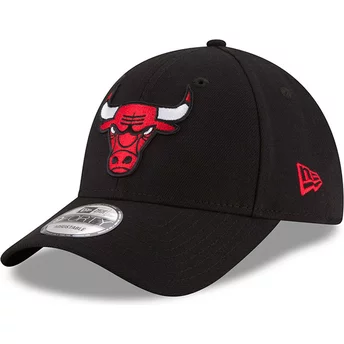 Cappellino visiera curva nero regolabile 9FORTY The League di Chicago Bulls NBA di New Era