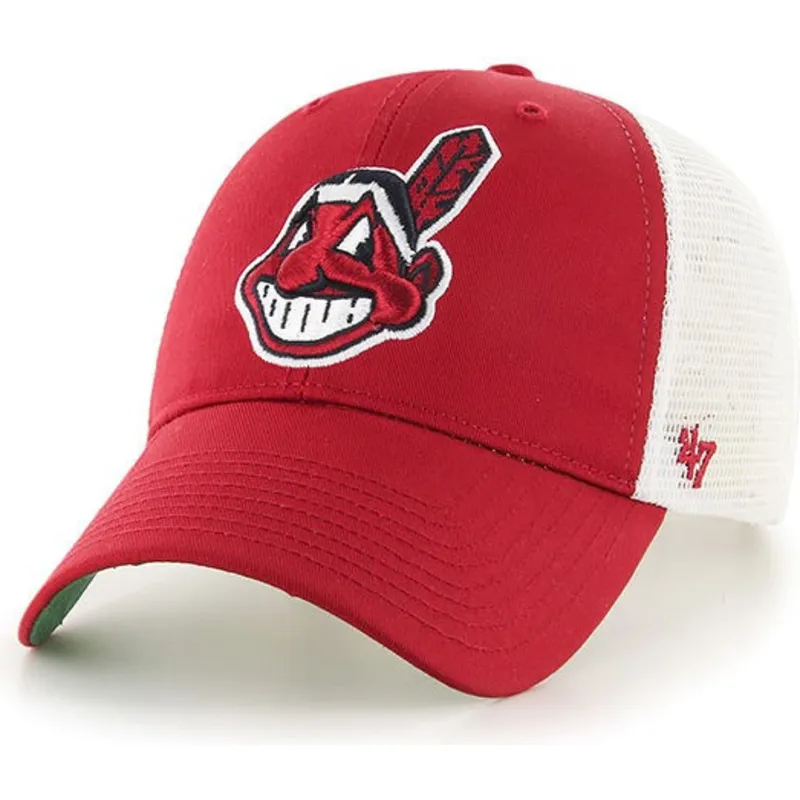 cappelli-curva-rosso-snapback-dei-cleveland-indians-mlb-di-47-brand