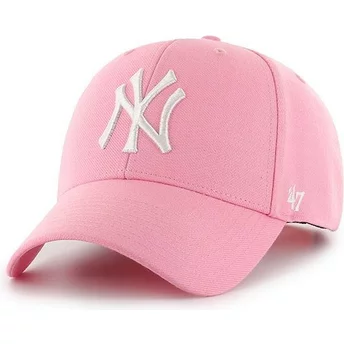 Cappellino visiera curva rosa snapback di New York Yankees MLB MVP di 47 Brand